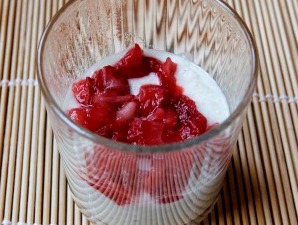 Pšenový puding s jahodami (bezlepkový)